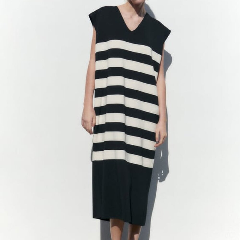 Zara Striped Knit Dress